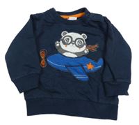 Tmavomodrá mikina s pandou C&A