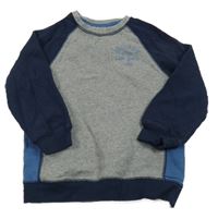 Sivo-tmavomodrá mikina Matalan