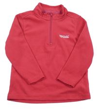 Ružová fleecová funkčná mikina s logom Regatta