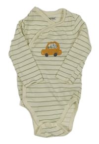 Smetnaovo-zelené pruhované zavinovací body s autom orchestra