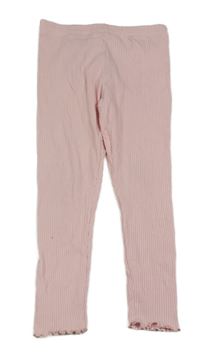 Světlerůžové žebrované legíny Primark