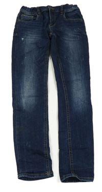 Tmavomodré skinny rifle C&A