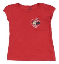 Malinové tričko s Minnie C&A