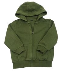 Khaki prepínaci mikina s kapucňou F&F