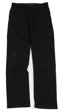 Černé regular fit rifle s dírami Next