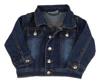 Tmavomodrá rifľová bunda Ergee