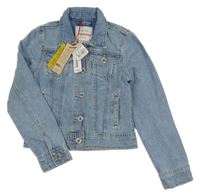 Nové - Světlemodrá riflová crop bunda Vingino 