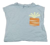 Svetlomodré tričko s mrkví Lupilu