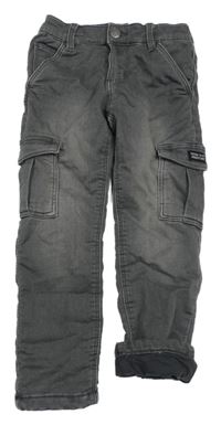 Sivé teplákové podšité cargo cuff rifle Topolino