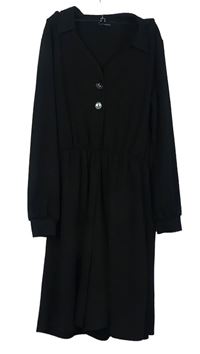 Dámsky čierny nohavicový culottes overal Dorothy Perkins