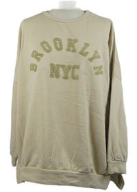 Dámska béžová oversized mikina s nápisom Virgo