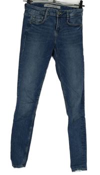 Dámské modré skinny rifle Zara 