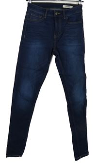 Dámské tmavomodré skinny rifle M&S