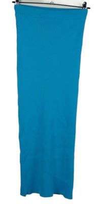 Dámska tyrkysová rebrovaná dlhá sukňa Zara