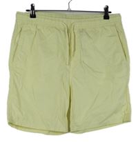 Pánské žluté plátěné kraťasy H&M