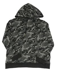 Šedá army mikina s kapucí John Lewis