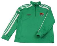 Zelená sportovní mikina s potiskem Adidas