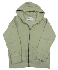 Khaki prepínaci mikina s kapucňou Mangun