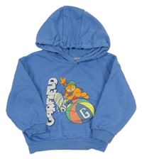 Modrá mikina s Garfieldem a kapucňou Nickelodeon