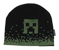 Černo-khaki čepice s Minecraft