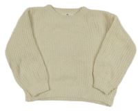 Svetlobéžový žinylkový sveter H&M