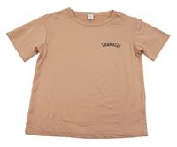 Ružové tričko s nápisom