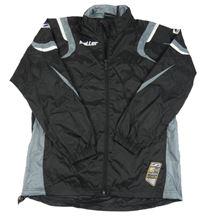 Čierno-sivo-biela šušťáková športová bunda Saller