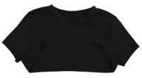 Čierne športové crop tričko