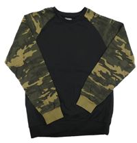 Černo-khaki army mikina Studio 