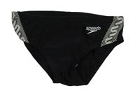 Černé plavky se vzorem Speedo