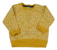 Žltá kvetovaná mikina