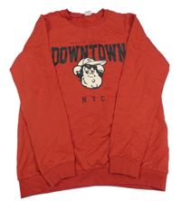 Červená mikina s opicou Lc waikiki