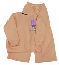 2set - Lososová mikina s Kuromi + široké tepláky 