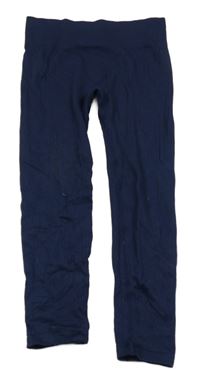 Tmavomodré športové rebrované legíny F&F