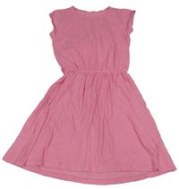 Růžové strukturované ,šaty Y.F.K.