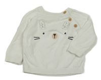 Biely sveter s ňufáčikom  Tu