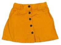 Oranžová rifľová prepínaci sukňa Trader