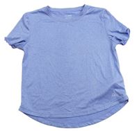 Modré melírované športové tričko USA pro