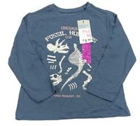 Sivé tričko s dinosaurom Primark