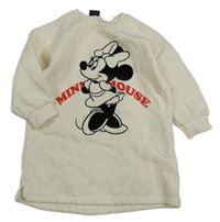 Smetanová dlouhá mikina s Mickeym Zara