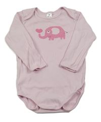 Svetloružové body so slonom Topolino