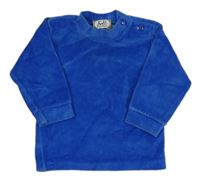 Modrá zamatová mikina