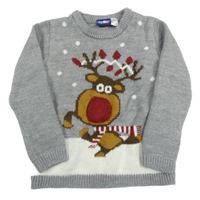 Sivý sveter so sobom Lupilu