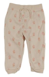 Pudrové tepláky s kvietkami Primark