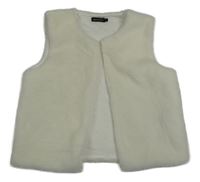 Smotanová kožušinová podšitá vesta Inextenso