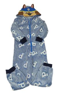 Modrá chlupatá kombinéza s kapucí - Chase Nickelodeon