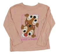 Ružové tričko s Chipem a Dalem Disney