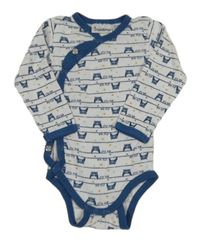 Bílo-tmavomodré zavinovací body s medvídky Impidimpi