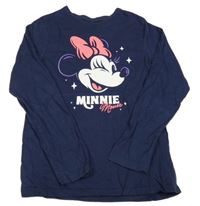 Tmavomodré triko s Minnií Disney