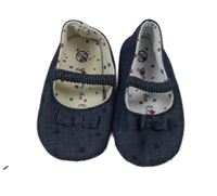 Tmavomodré plátenné cápačky s hviezdičkami a mašlou Grain de ble vel. 18